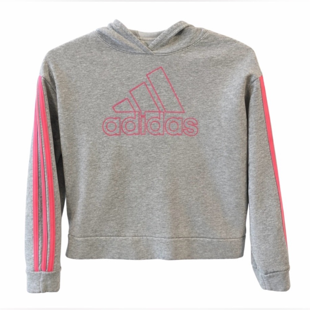 Adidas Girls Cropped Hoodie – SIZE 7/8